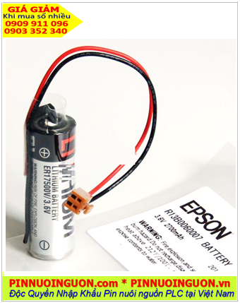 EPSON R13B0060007 _Pin nuôi nguồn PLC EPSON R13B0060007 lithium 3.6v 2700mAh _Made in Japan